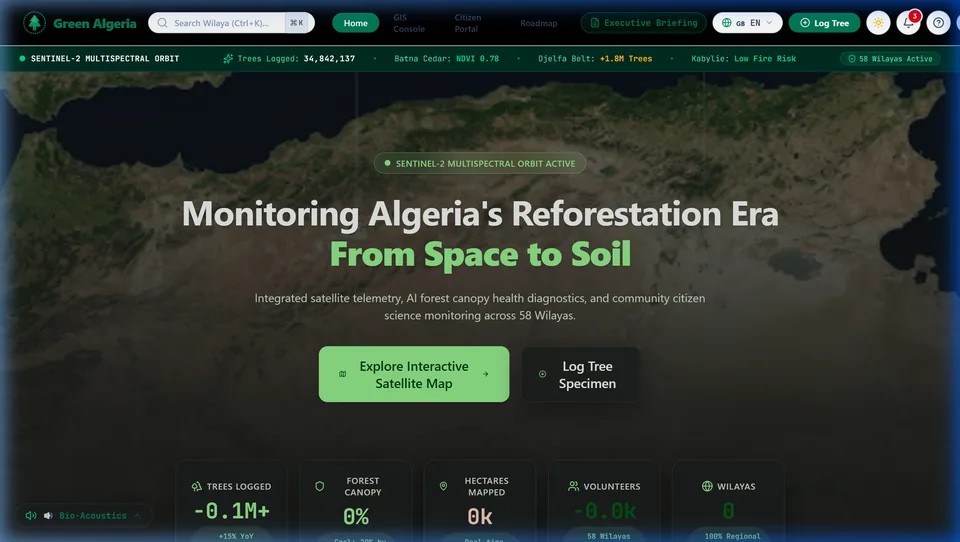 Green Algeria Satellite Telemetry Platform