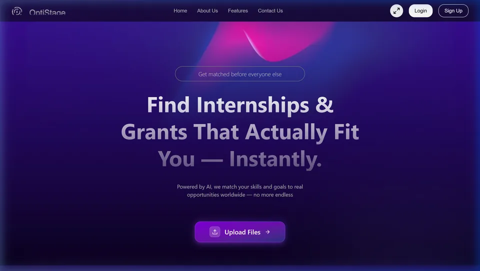 OptiStage Internship Platform
