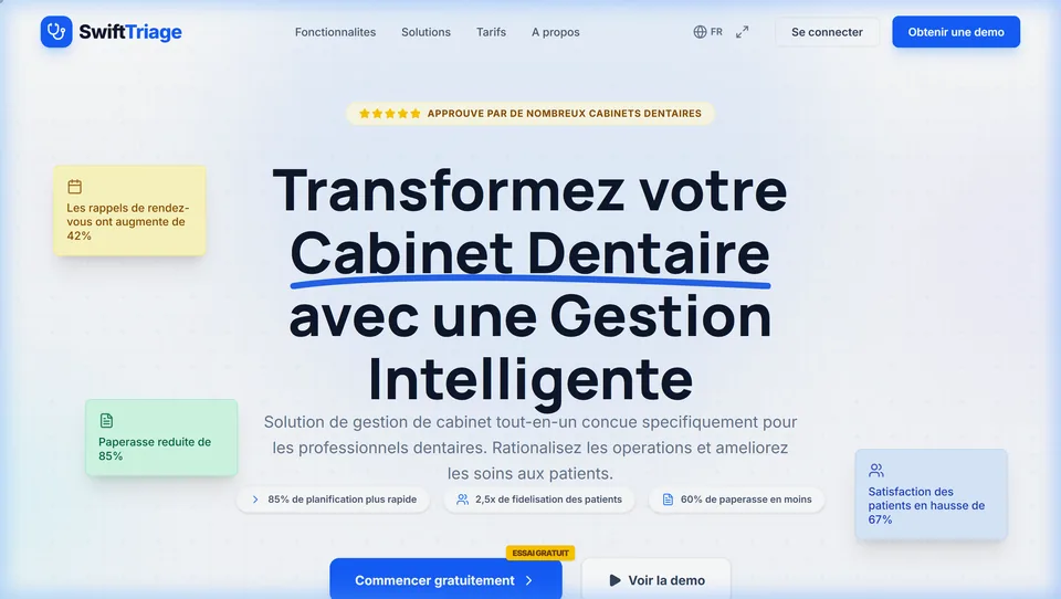 Swift Trailer Dental SaaS Platform